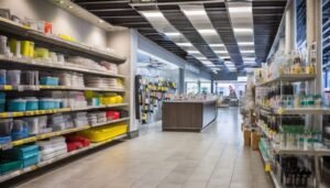 clean retail space